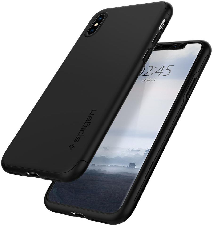 Spigen Thin Fit 360 Case Apple iPhone XS Max Black afbeelding 3