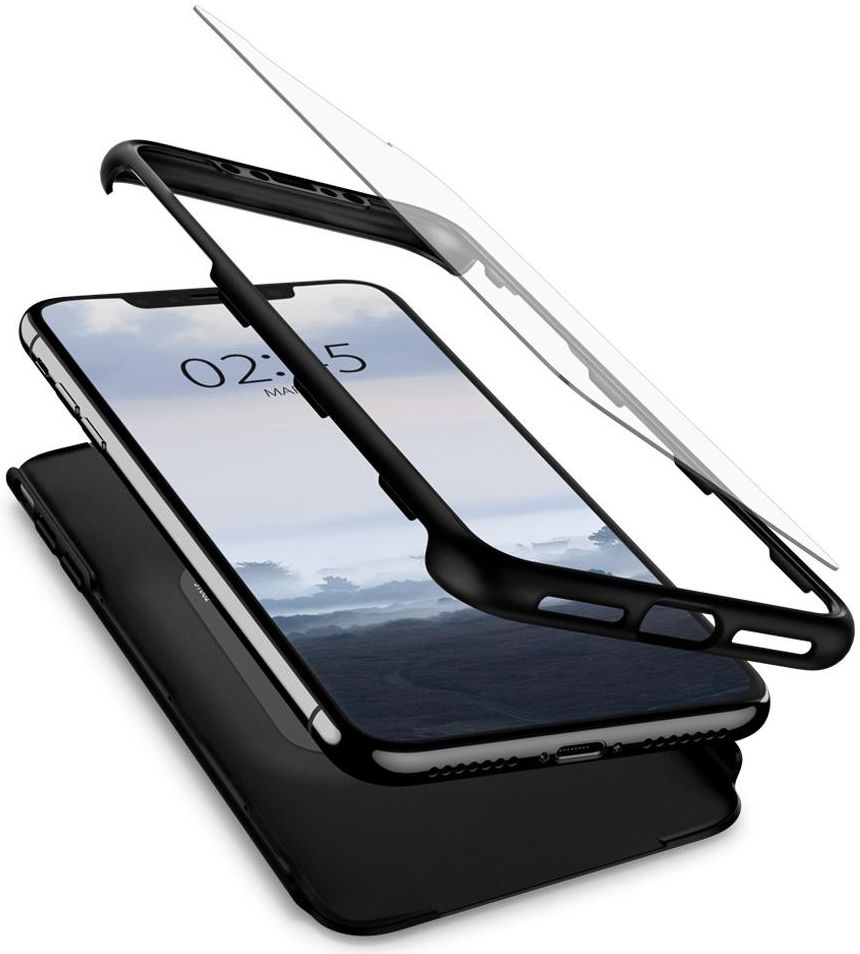 Spigen Thin Fit 360 Case Apple iPhone XS Max Black afbeelding 1