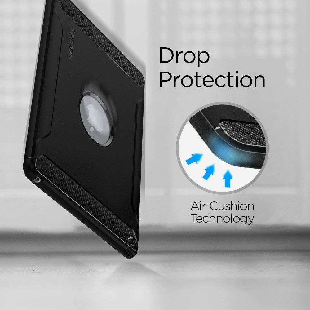 Spigen Rugged Armor Apple iPad 2017 / 2018 / Air / Air 2 Hoes Black afbeelding 6
