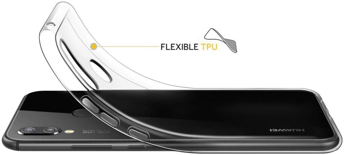 Huawei P Smart Plus Hoesje Dun TPU Transparant afbeelding 4