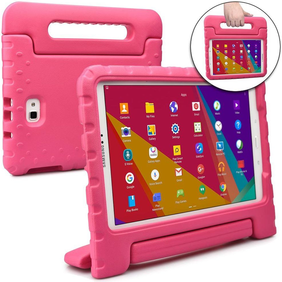 Samsung Galaxy Tab A 10.1 (2016) Kinder Tablethoes met Handvat Roze afbeelding 6