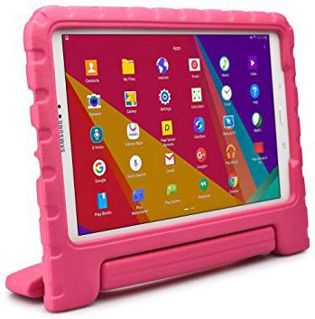 Samsung Galaxy Tab A 10.1 (2016) Kinder Tablethoes met Handvat Roze afbeelding 7
