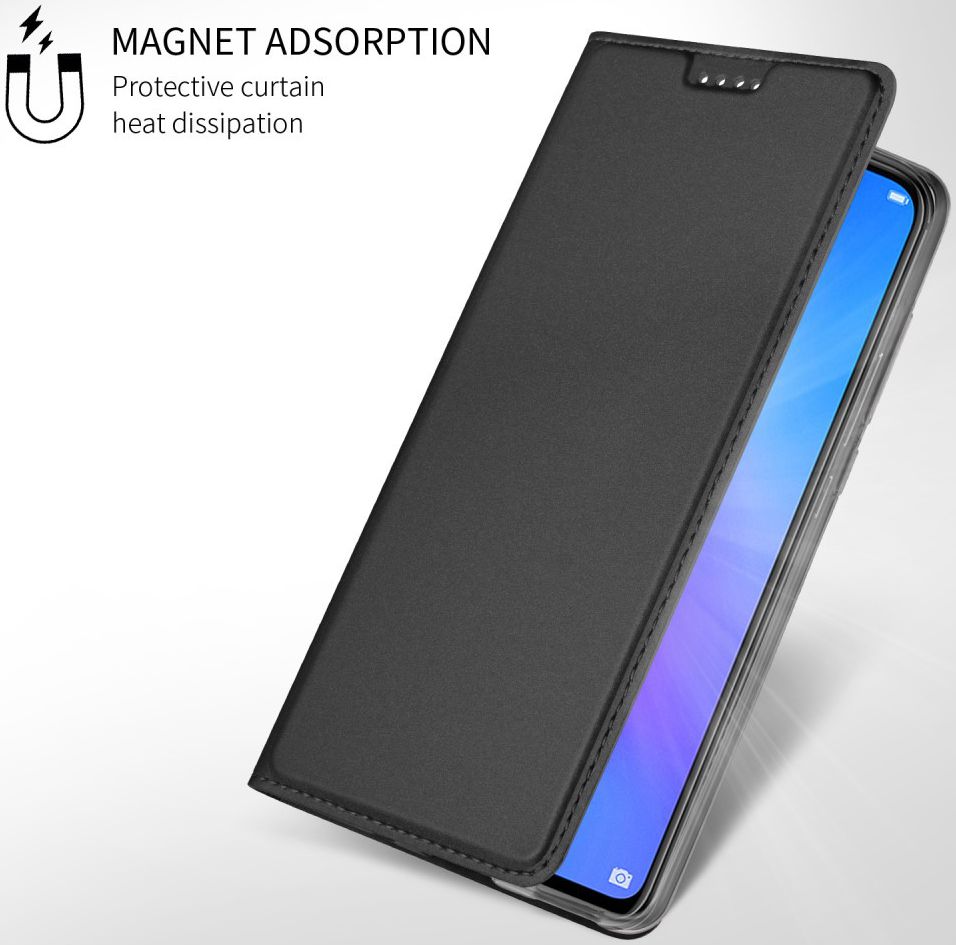 Huawei P Smart Plus Luxe Portemonnee Hoesje Zwart afbeelding 7