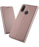 Huawei P Smart Plus Luxe Portemonnee Hoesje Roze Goud