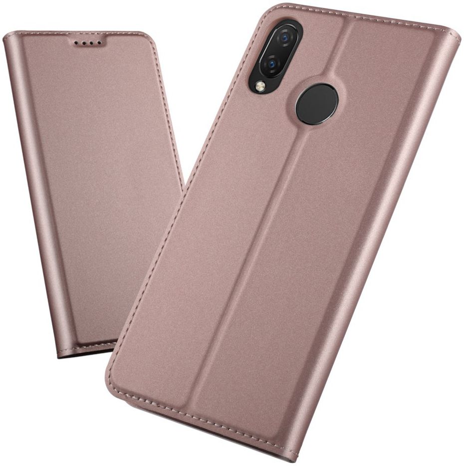 Huawei P Smart Plus Luxe Portemonnee Hoesje Roze Goud afbeelding 1