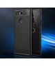 Sony Xperia XA2 Plus Geborsteld TPU Hoesje Zwart