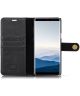 Samsung Galaxy Note 9 Echt Leren 2-in-1 Portemonnee Hoesje Zwart