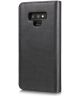 Samsung Galaxy Note 9 Echt Leren 2-in-1 Portemonnee Hoesje Zwart