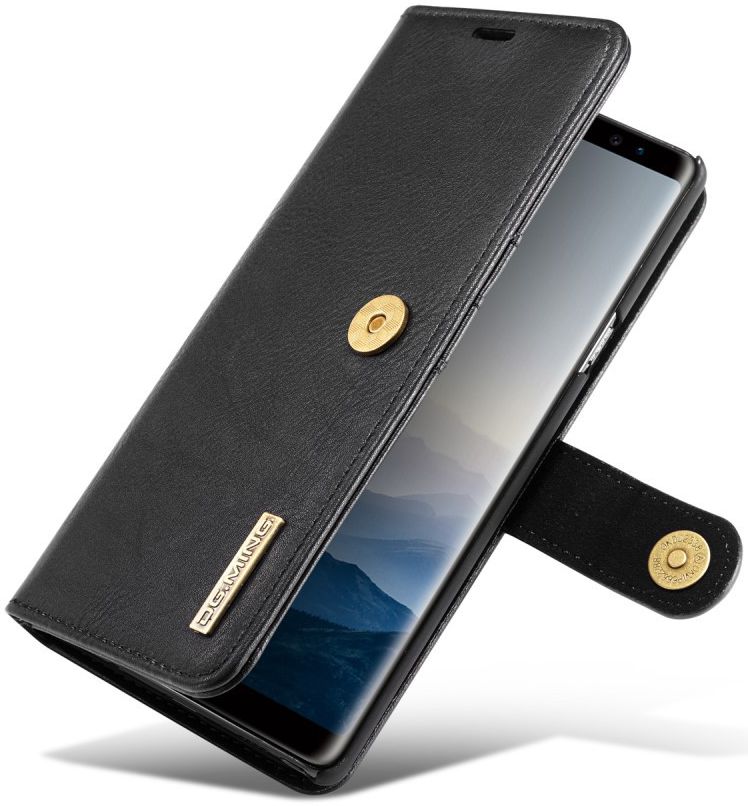 Samsung Galaxy Note 9 Echt Leren 2-in-1 Portemonnee Hoesje Zwart afbeelding 15