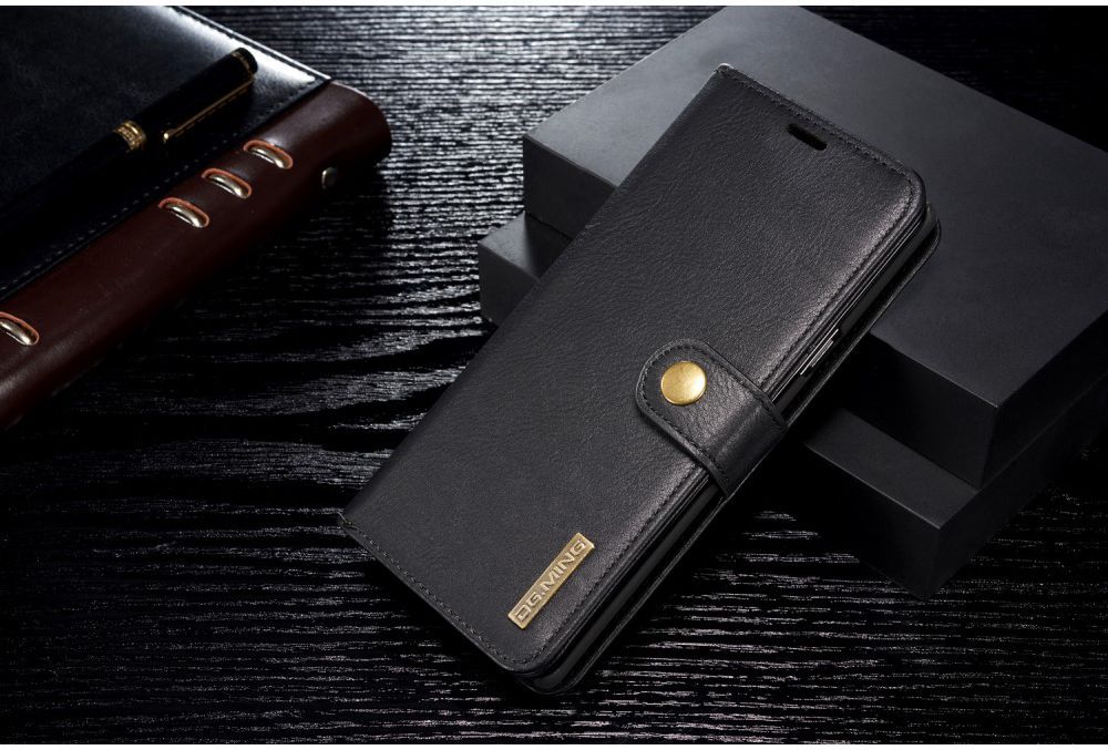 Samsung Galaxy Note 9 Echt Leren 2-in-1 Portemonnee Hoesje Zwart afbeelding 17