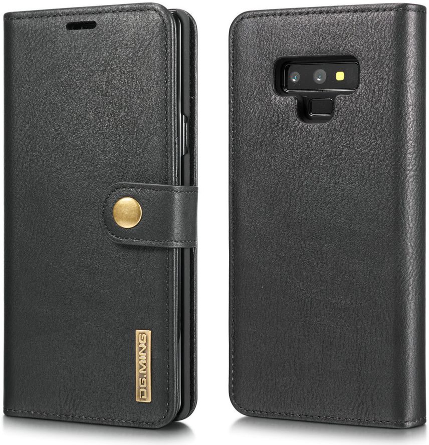 Samsung Galaxy Note 9 Echt Leren 2-in-1 Portemonnee Hoesje Zwart afbeelding 5