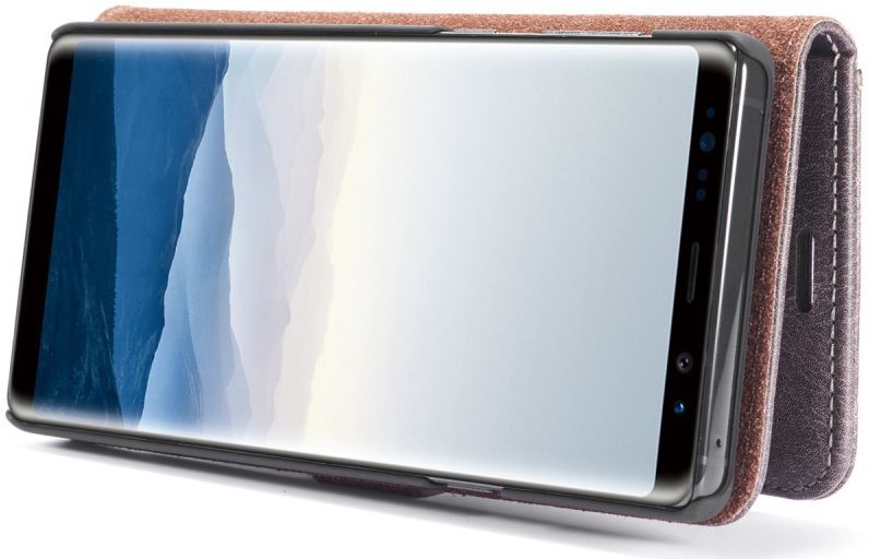 Samsung Galaxy Note 9 Echt Leren 2-in-1 Portemonnee Hoesje Grijs afbeelding 11