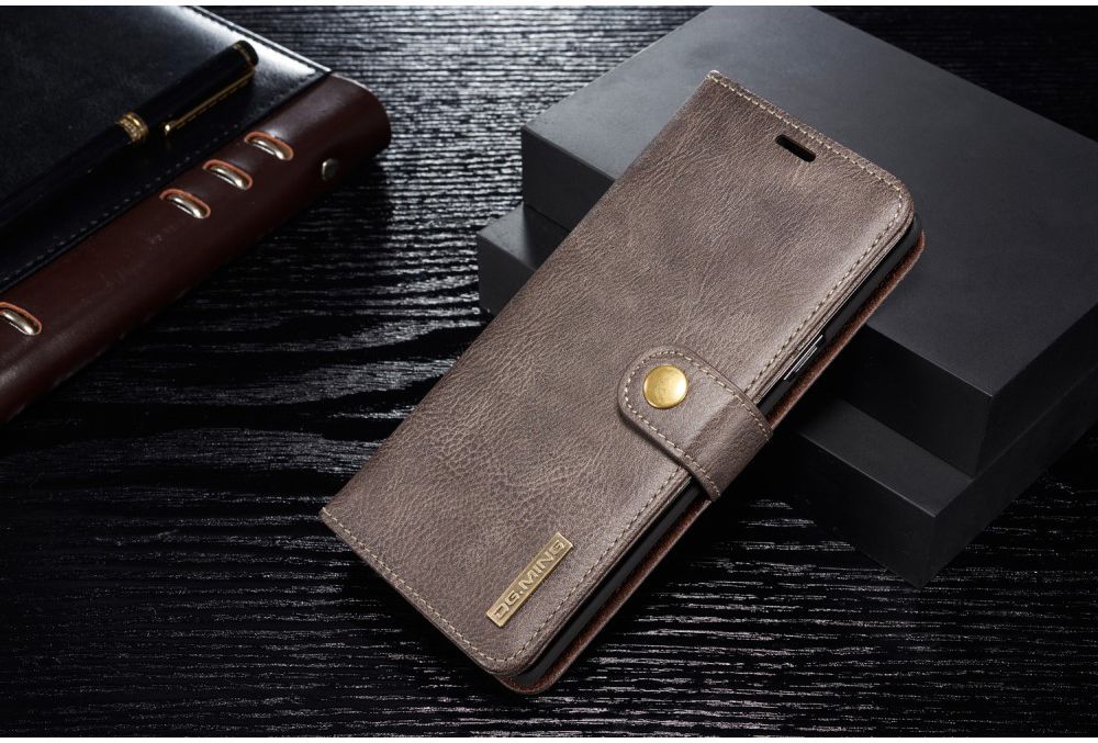 Samsung Galaxy Note 9 Echt Leren 2-in-1 Portemonnee Hoesje Grijs afbeelding 17