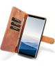 Samsung Galaxy Note 9 Echt Leren 2-in-1 Portemonnee Hoesje Bruin