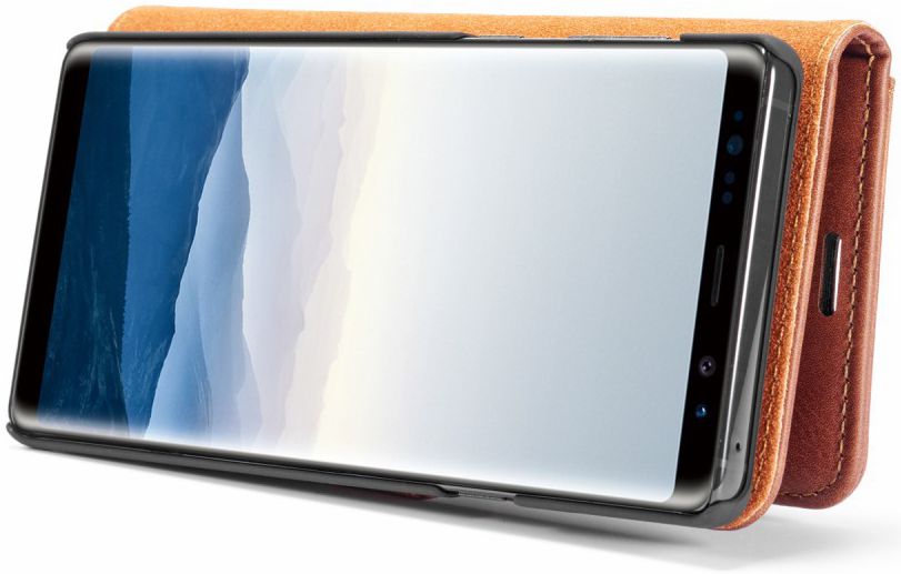 Samsung Galaxy Note 9 Echt Leren 2-in-1 Portemonnee Hoesje Bruin afbeelding 11