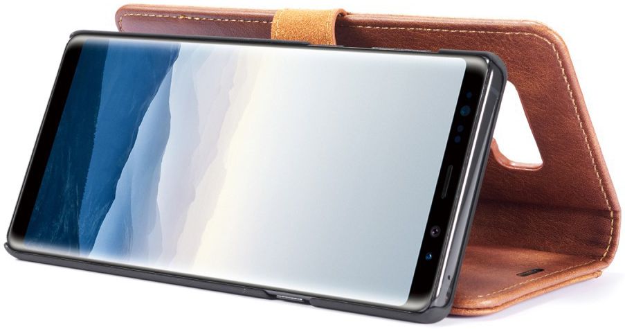 Samsung Galaxy Note 9 Echt Leren 2-in-1 Portemonnee Hoesje Bruin afbeelding 12