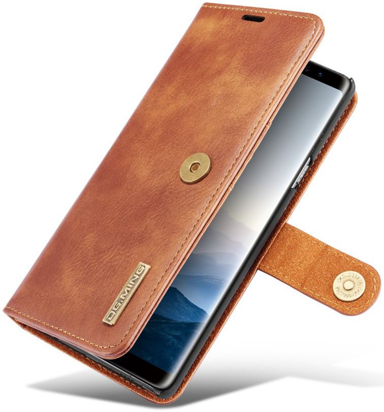 Samsung Galaxy Note 9 Echt Leren 2-in-1 Portemonnee Hoesje Bruin afbeelding 15