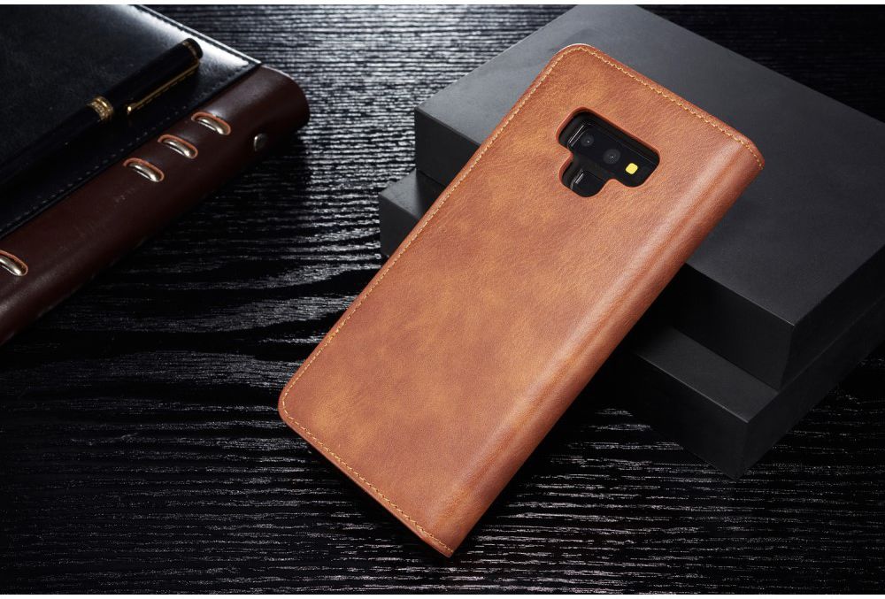 Samsung Galaxy Note 9 Echt Leren 2-in-1 Portemonnee Hoesje Bruin afbeelding 18