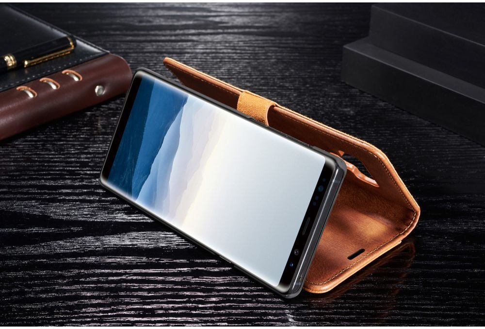 Samsung Galaxy Note 9 Echt Leren 2-in-1 Portemonnee Hoesje Bruin afbeelding 23