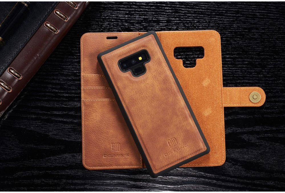 Samsung Galaxy Note 9 Echt Leren 2-in-1 Portemonnee Hoesje Bruin afbeelding 27