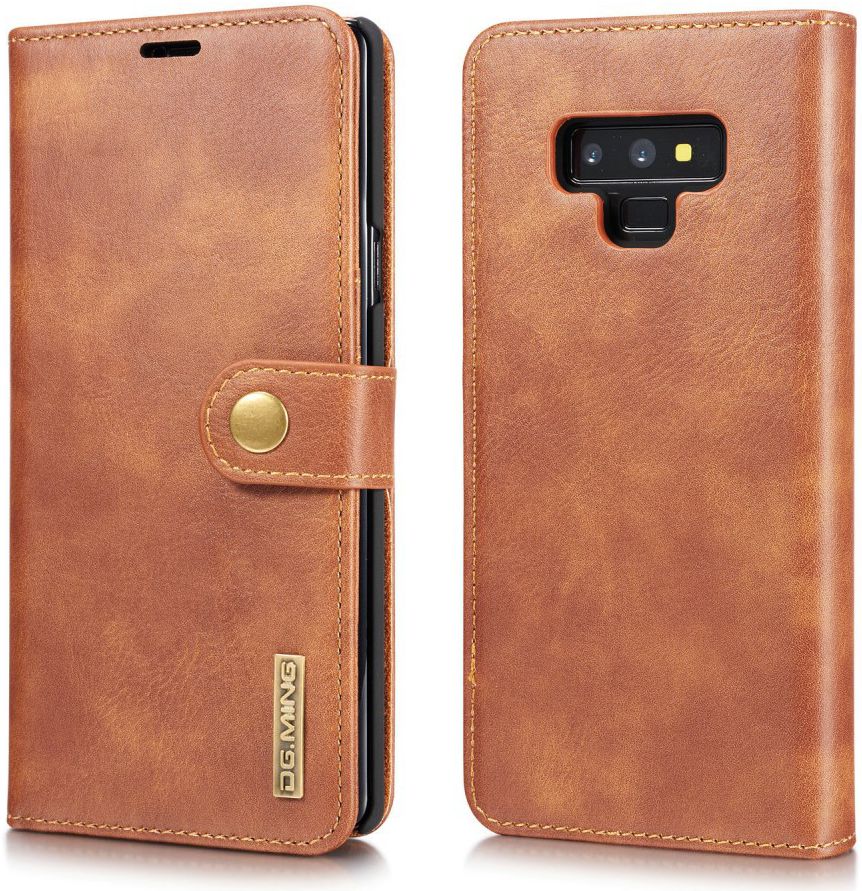 Samsung Galaxy Note 9 Echt Leren 2-in-1 Portemonnee Hoesje Bruin afbeelding 5