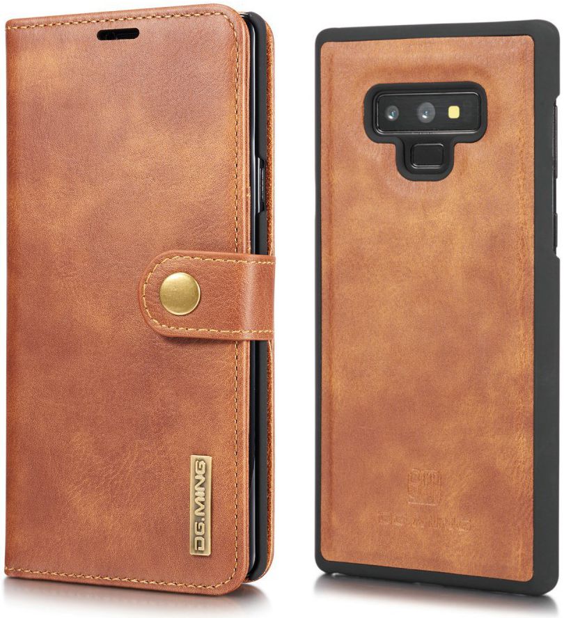 Samsung Galaxy Note 9 Echt Leren 2-in-1 Portemonnee Hoesje Bruin afbeelding 6