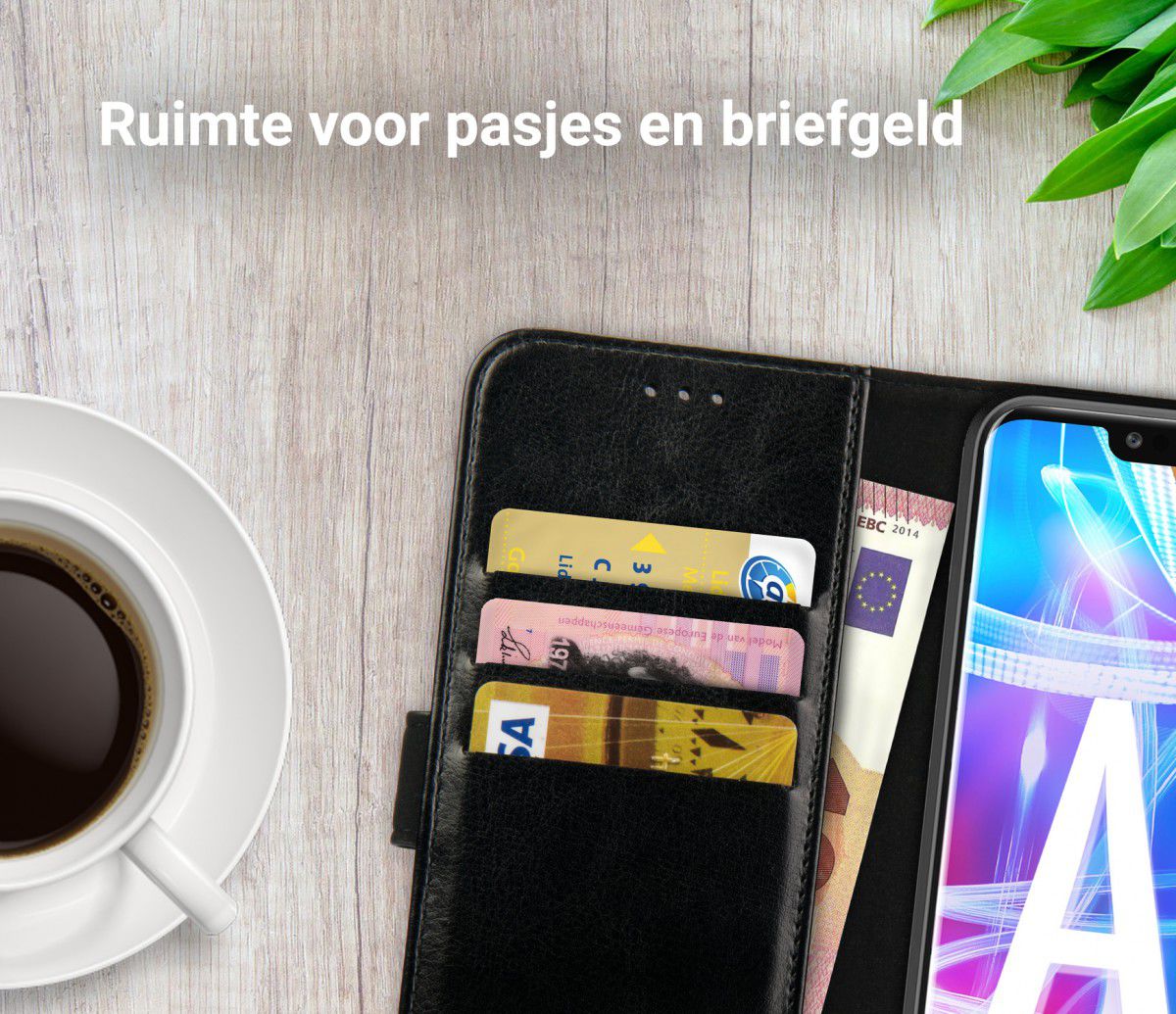 Rosso Element Huawei Mate 20 Lite Hoesje Book Cover Zwart afbeelding 6