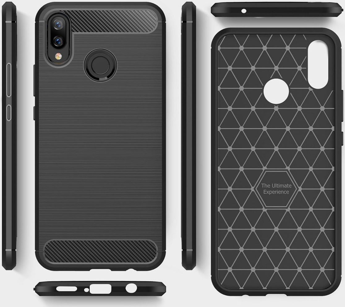 Huawei P Smart Plus Geborsteld TPU Hoesje Blauw afbeelding 11
