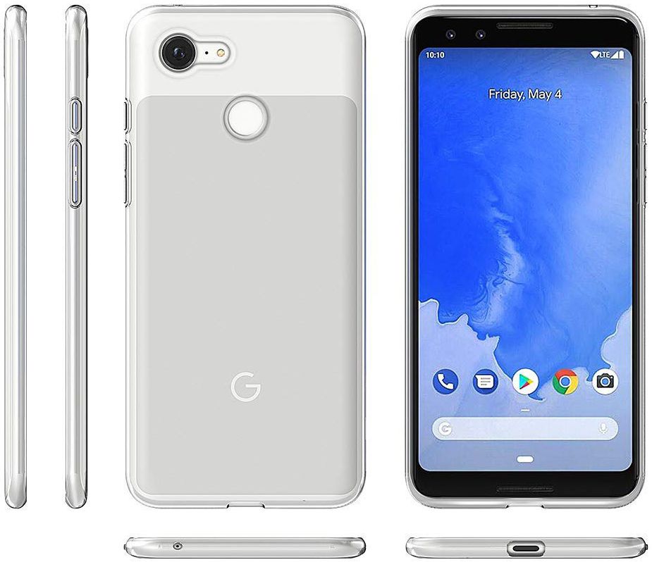 Google Pixel 3 XL Hoesje Dun TPU Transparant afbeelding 3