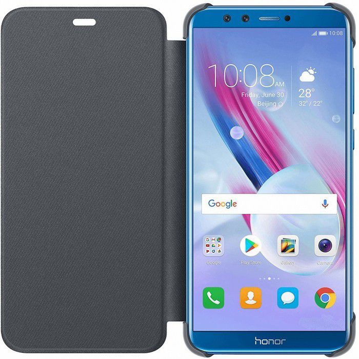 Honor 9 Lite Originele Flip Cover Zwart afbeelding 2