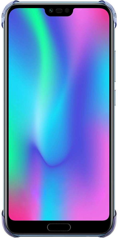 Honor 10 Originele Transparante Back Cover Blauw afbeelding 4