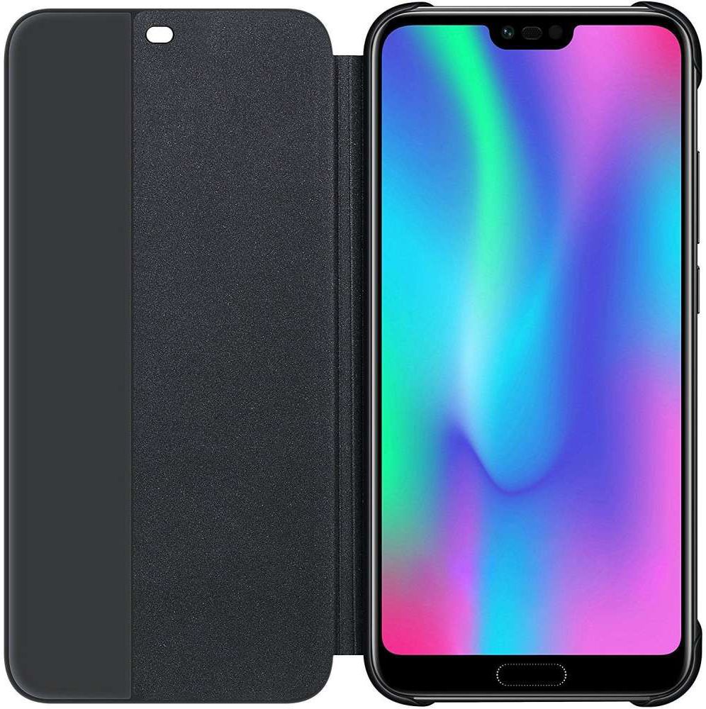 Honor 10 Originele Smart View Flip Cover Zwart | gsmpunt