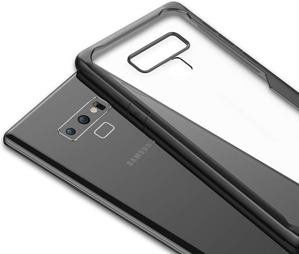 Samsung Galaxy Note 9 Transparante Armor Backcover Rood afbeelding 2