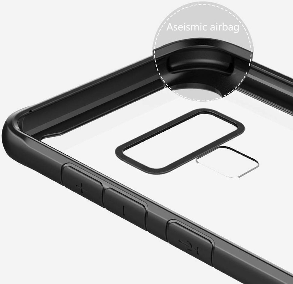 Samsung Galaxy Note 9 Transparante Armor Backcover Rood afbeelding 3