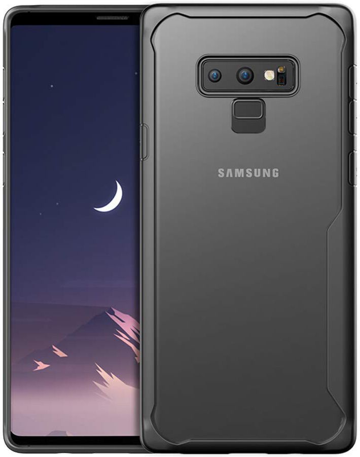 Samsung Galaxy Note 9 Transparante Armor Backcover Zwart afbeelding 1
