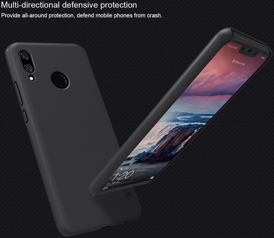 Nillkin Super Frosted Shield Case Huawei P Smart Plus Zwart afbeelding 6