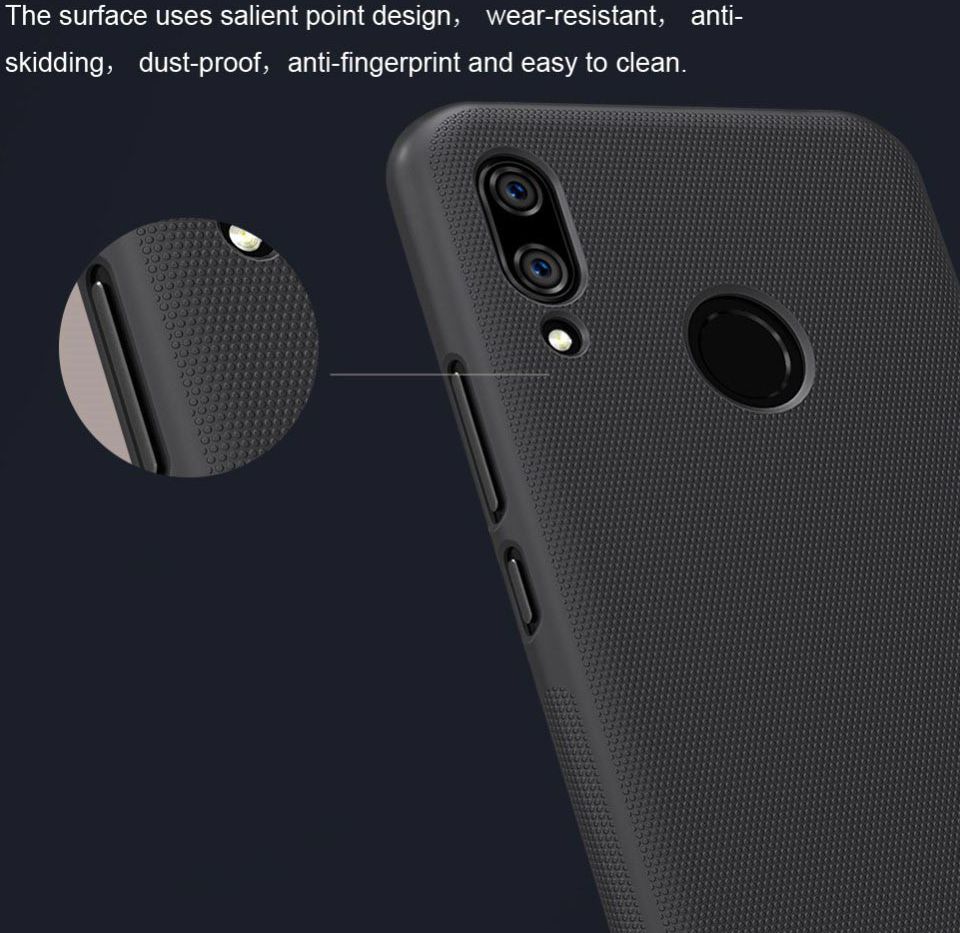 Nillkin Super Frosted Shield Case Huawei P Smart Plus Zwart afbeelding 9