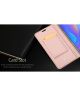 Dux Ducis Premium Book Case Huawei P Smart Plus Hoesje Roze Goud