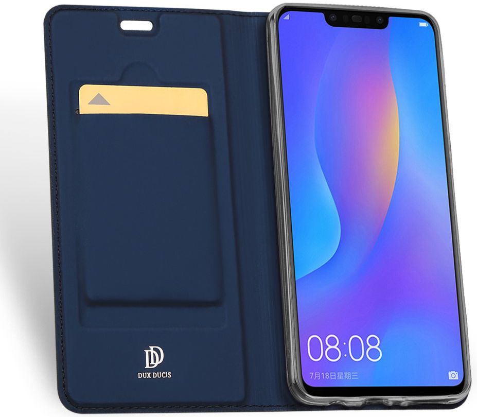 Dux Ducis Premium Book Case Huawei P Smart Plus Hoesje Blauw afbeelding 2
