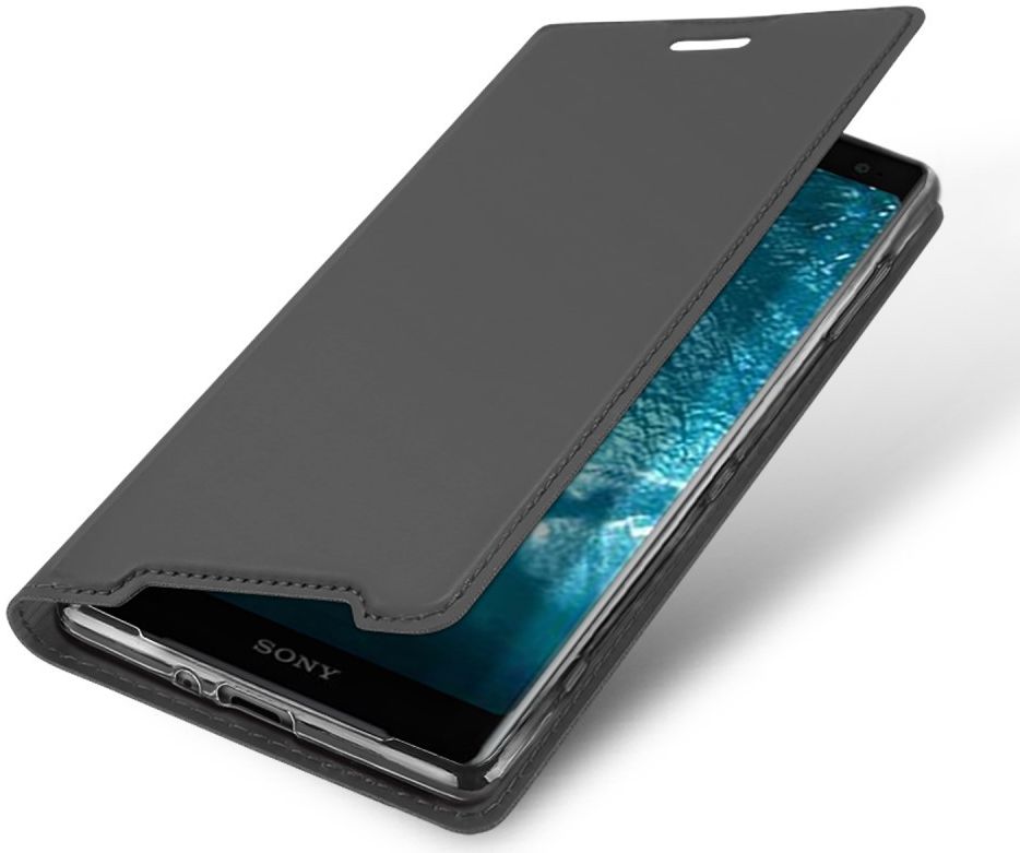 Dux Ducis Skin Pro Series Flip Hoesje Sony Xperia XZ3 Grijs afbeelding 1
