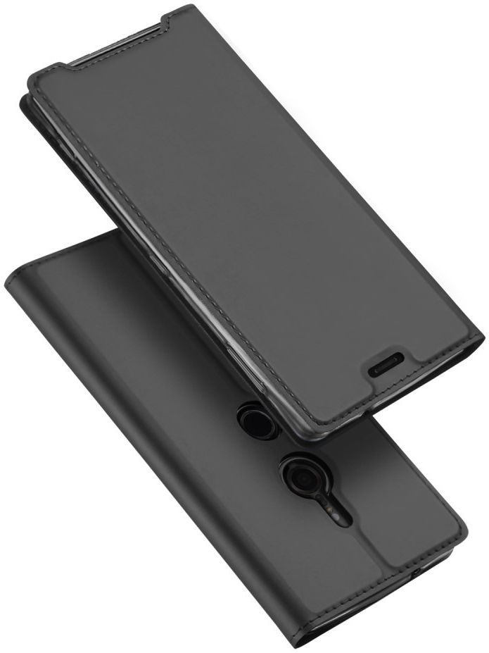 Dux Ducis Skin Pro Series Flip Hoesje Sony Xperia XZ3 Grijs afbeelding 5