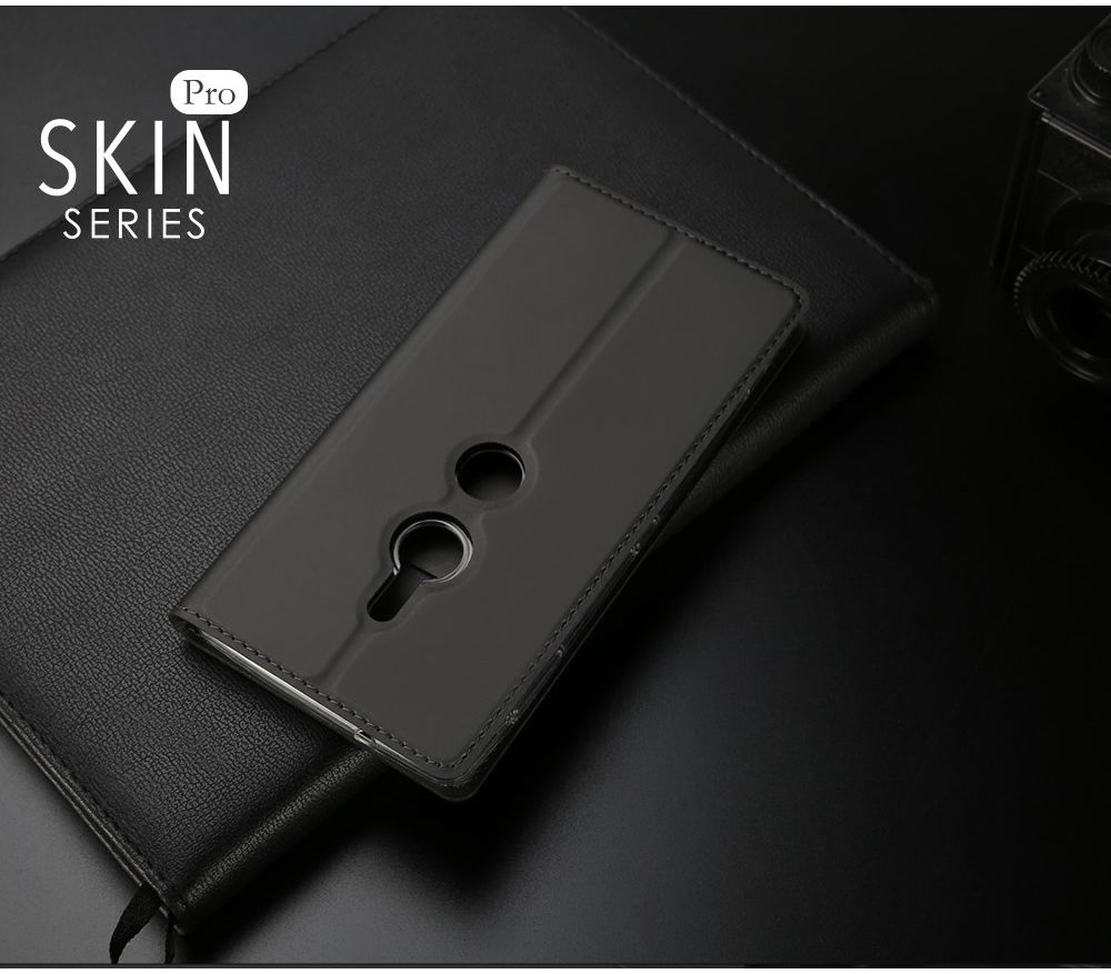 Dux Ducis Skin Pro Series Flip Hoesje Sony Xperia XZ3 Grijs afbeelding 8