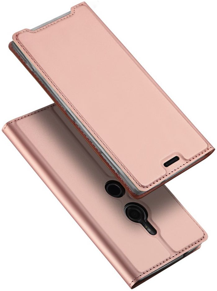 Dux Ducis Skin Pro Series Flip Hoesje Sony Xperia XZ3 Roze Goud afbeelding 5