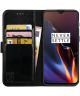 Rosso Element OnePlus 6T Hoesje Book Cover Zwart