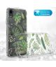 Apple iPhone XR Transparante Print Back Cover Hoesje Botanic