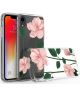 Apple iPhone XR Transparante Print Back Cover Hoesje Floral