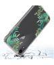 Apple iPhone XR Transparante Print Back Cover Hoesje Leafs