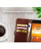 Rosso Element Motorola Moto E5 Play Hoesje Book Cover Bruin
