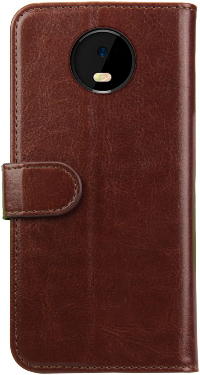 Rosso Element Motorola Moto E5 Play Hoesje Book Cover Bruin afbeelding 5