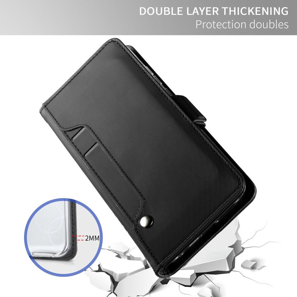 Huawei P Smart Plus Book Cover met Spiegel Zwart afbeelding 6